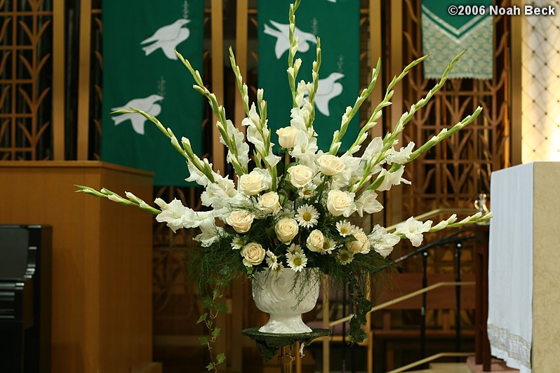 July 1, 2006: Altar flower arrangement