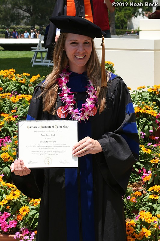 June 15, 2012: Anna with her diploma