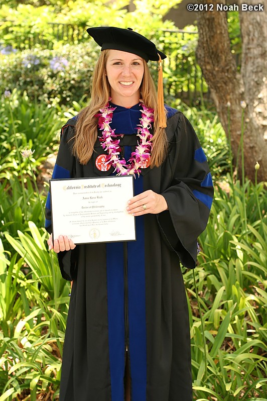 June 15, 2012: Anna with her diploma