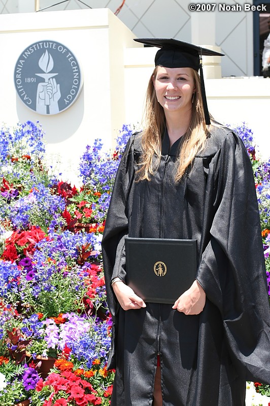 June 8, 2007: Anna with her Master&#39;s degree from Caltech