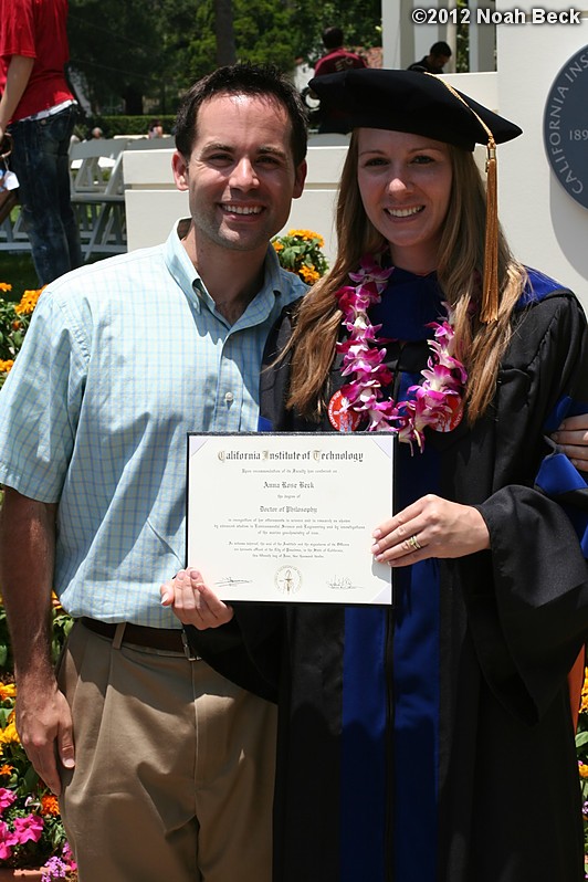 June 15, 2012: Anna and Mike with her diploma