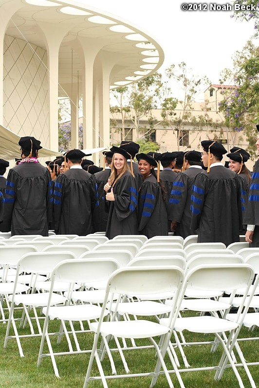 June 15, 2012: Anna and Nithya standing with the PhDs waiting for their turns
