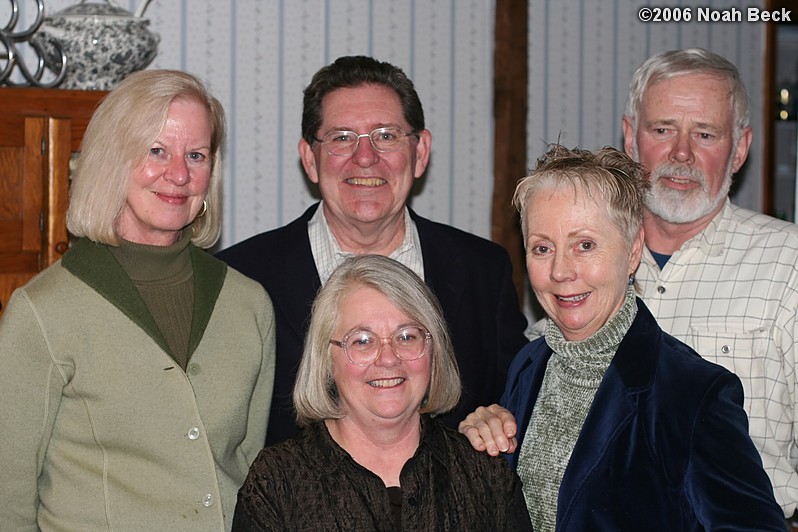 February 18, 2006: Back left to right: Jane, Charlie, Jim, Front left to right: Cheryl, ?Jim guest?