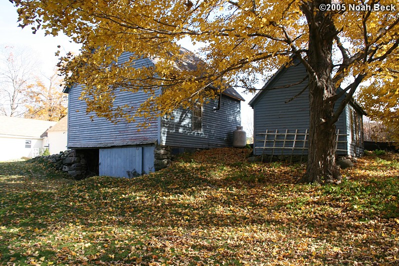 November 1, 2005: Back side of the barn and small shed