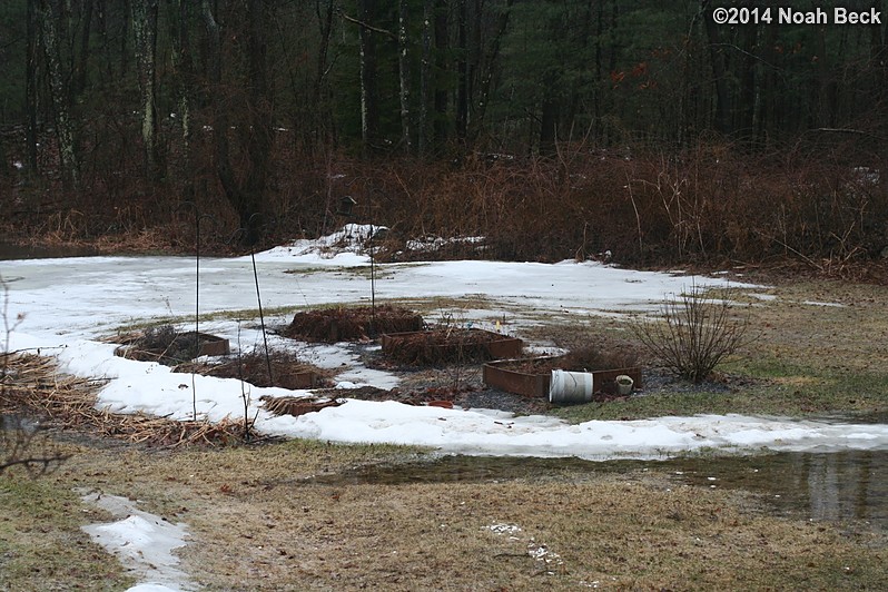 March 31, 2014: Back yard glacier melting progress