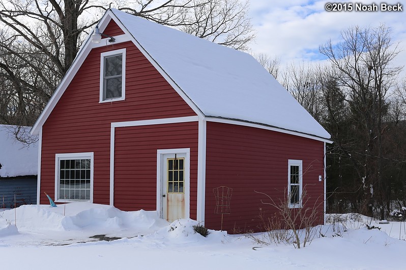 January 28, 2015: The barn the day after the blizzard