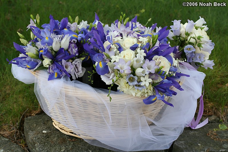 May 27, 2006: Basket of many hand-held bouquets