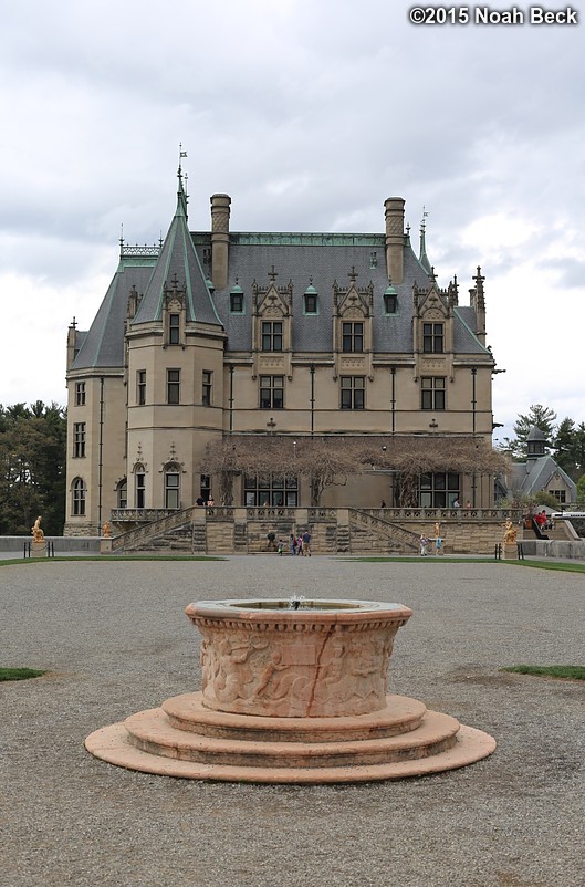 April 10, 2015: Biltmore House from the south terrace