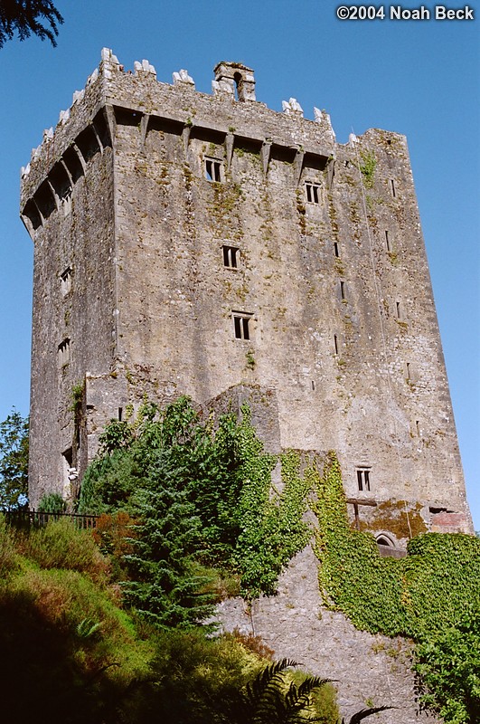 July 5, 2004: Blarney Castle. The Blarney Stone is at the top of the castle, so we had to climb many narrow spiral staircases to get there.