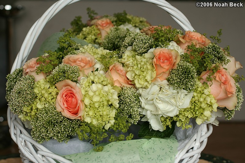 July 15, 2006: bouquets in a basket