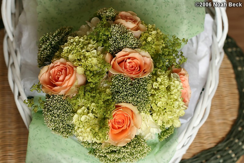 July 15, 2006: bouquets in a basket