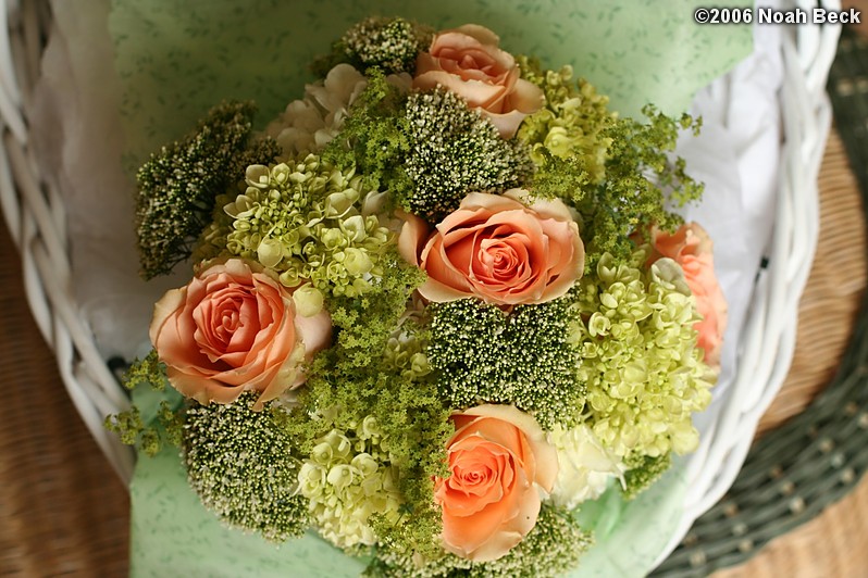 July 15, 2006: bouquets in a basket