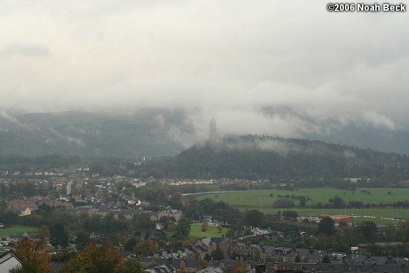 October 27, 2006: The Braveheart Monument in mist.