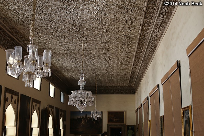 December 7, 2014: Ceiling detail in a side room of Khilwat Mubarak