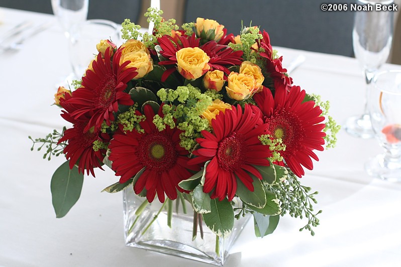 October 7, 2006: centerpiece flower arrangement