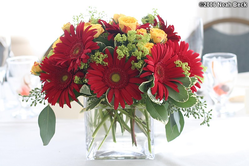 October 7, 2006: centerpiece flower arrangement