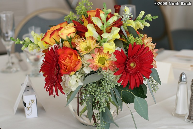 October 7, 2006: centerpiece flower arrangement