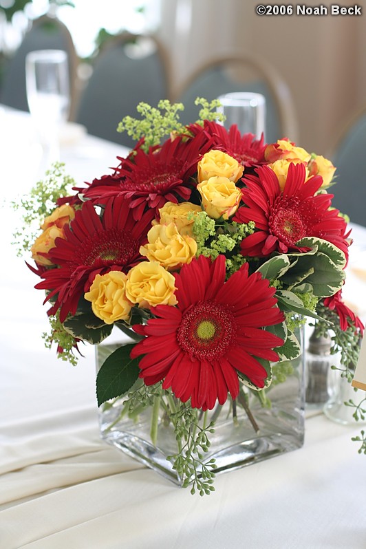 October 7, 2006: centerpiece flower arrangement