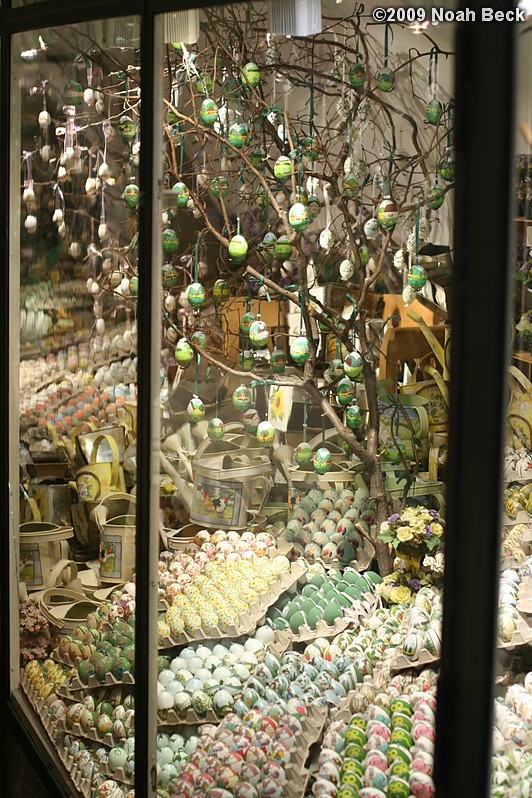 September 23, 2009: Decorative egg shop in Salzburg