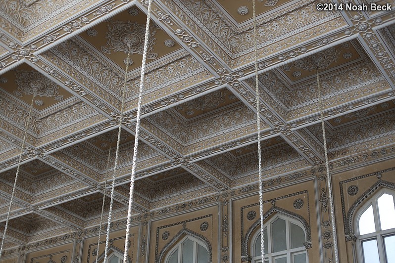 December 7, 2014: Detail of walls and ceiling of Durbar Hall, Khilwat Mubarak