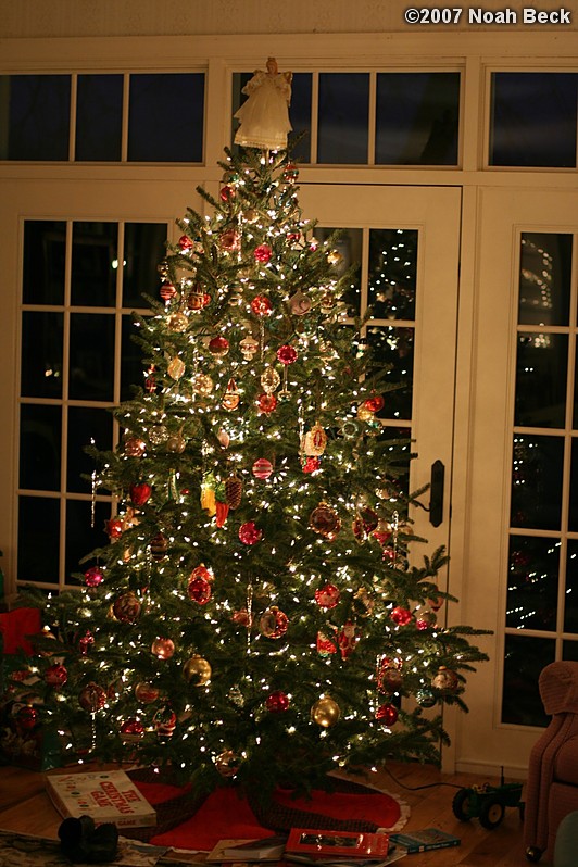 December 26, 2007: Dining room Christmas tree