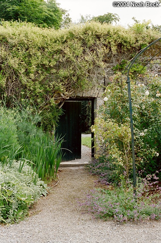 July 4, 2004: A door in the wall of the garden.