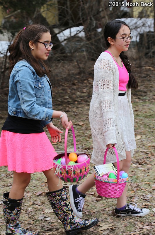April 5, 2015: Easter baskets filled.