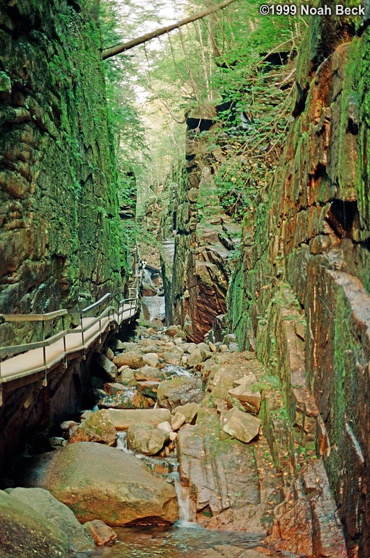 September 4, 1999: The Flume Gorge in Franconia Notch State Park in New Hampshire