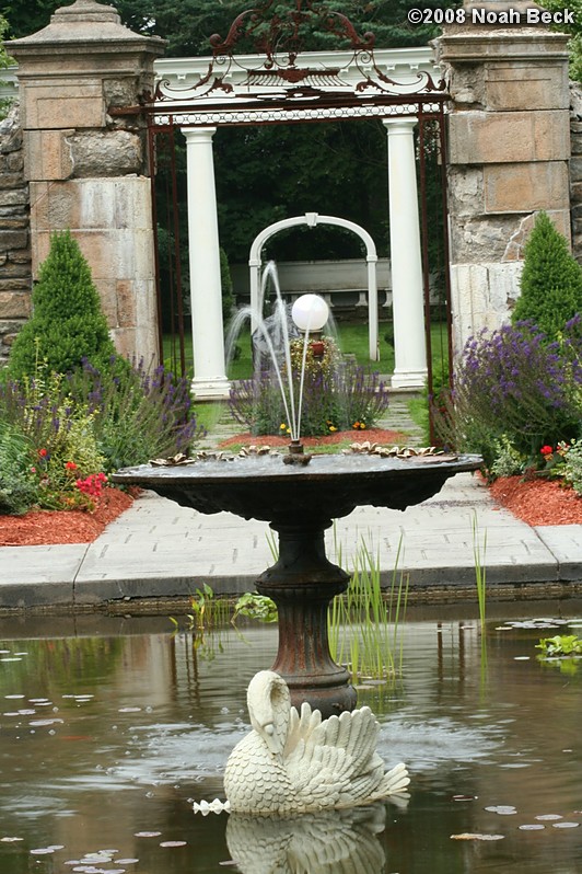 June 28, 2008: a fountain at the Harding-Allen estate