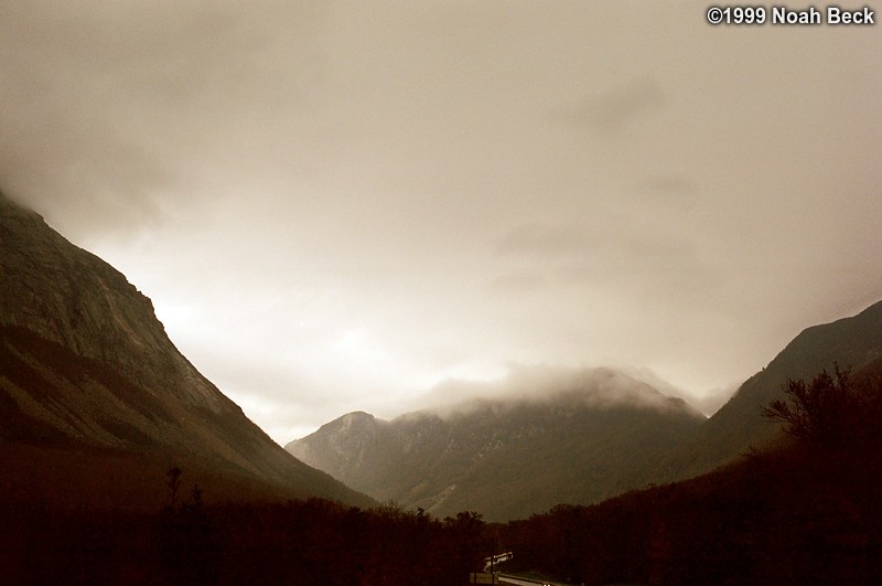 October 10, 1999: Franconia Notch under some clouds