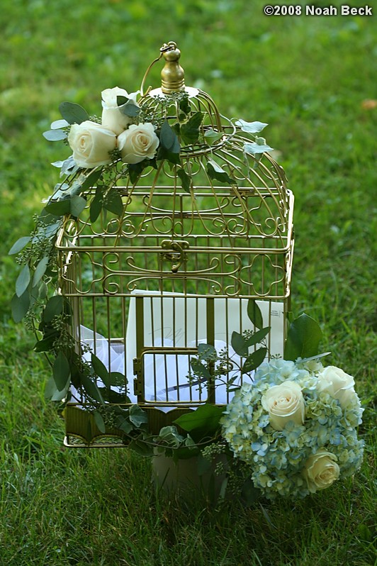 August 23, 2008: Gift card keeper with floral accents