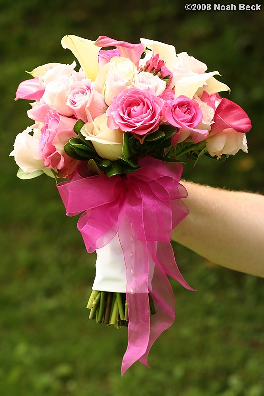 June 29, 2008: hand-held bouquet