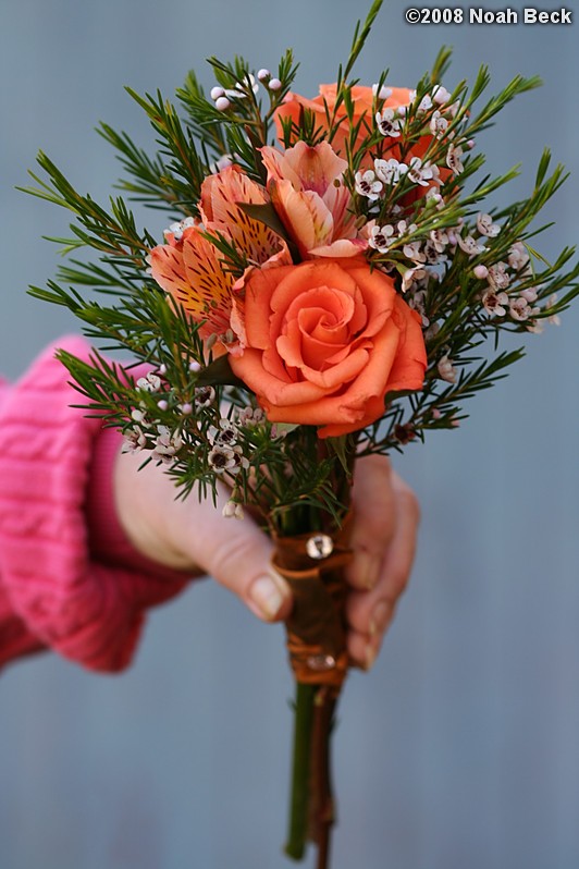 October 18, 2008: hand-held bouquet