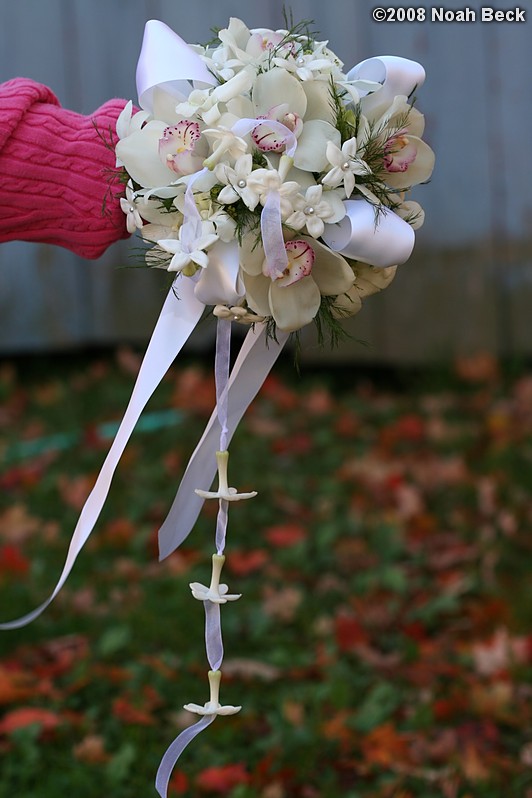 October 18, 2008: hand-held bouquet