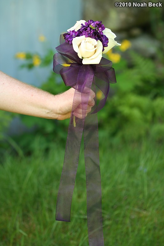 May 15, 2010: hand-held bouquet