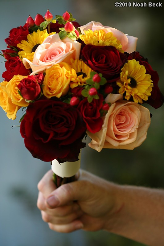 October 10, 2010: hand-held bouquet
