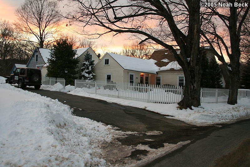 December 11, 2005: The house and first driveway