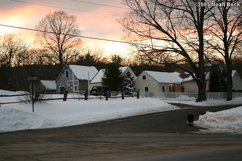 December 11, 2005: Our new house in Princeton as seen from Rt. 140