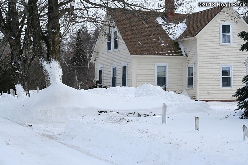 February 9, 2013: The house after snow was cleared from the driveway