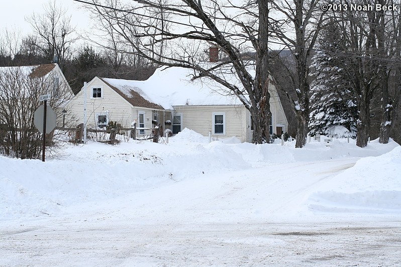 February 9, 2013: The house seen from across the street after the roads and driveways were cleared.