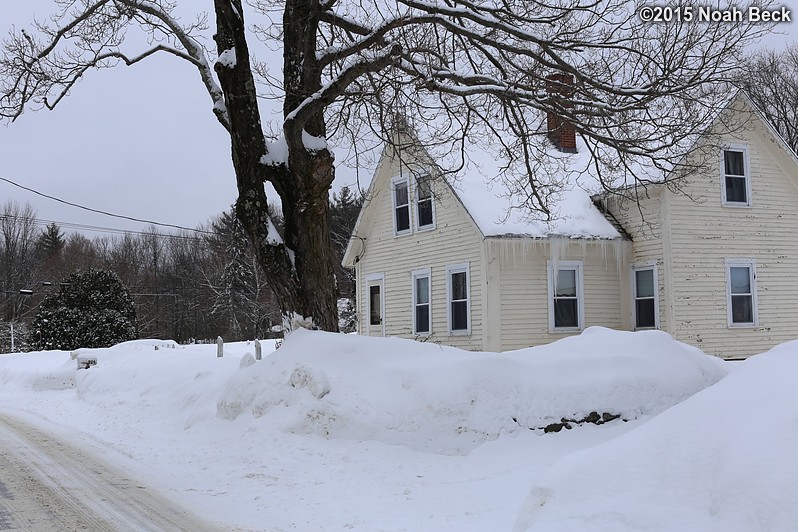 February 8, 2015: The house after the first wave of snow