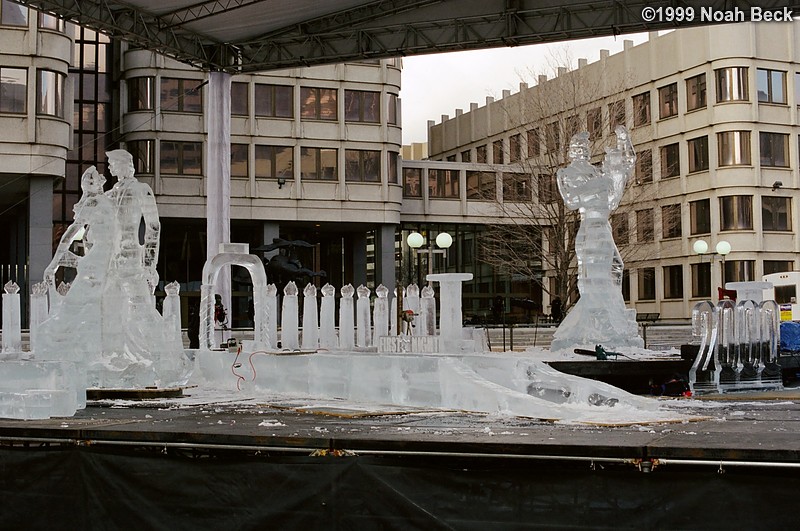 December 31, 1999: Ice sculptures for Boston First Night celebrations 1999/2000