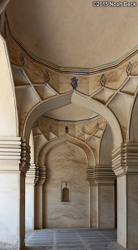 April 26, 2015: Interior of the Great Mosque in the Qutb Shahi Tombs Complex