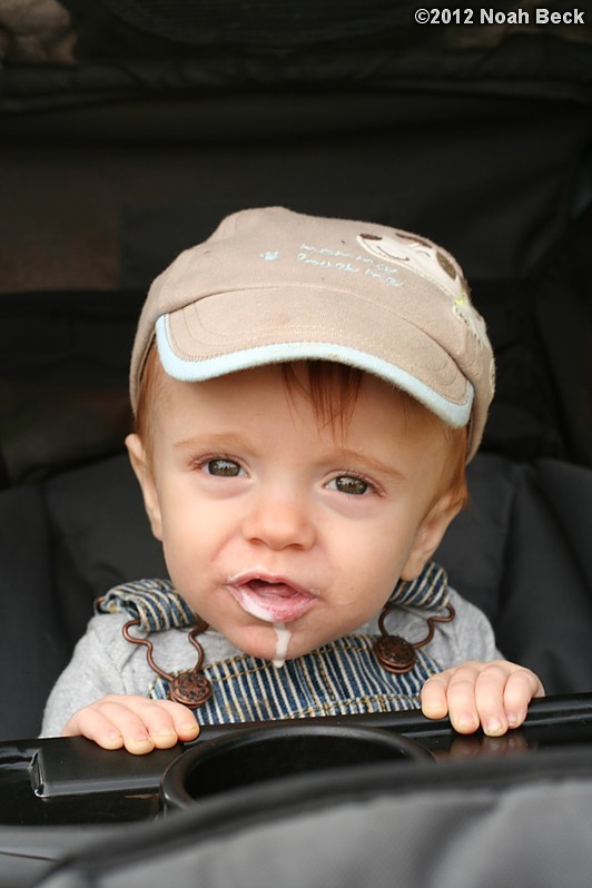 October 6, 2012: Jaxon after eating ice cream