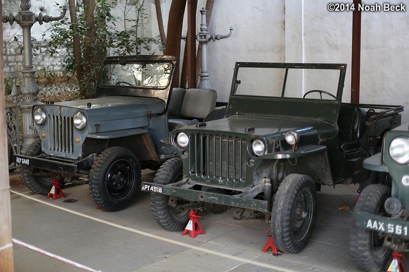 December 7, 2014: Jeeps on display at the Buggie Khana