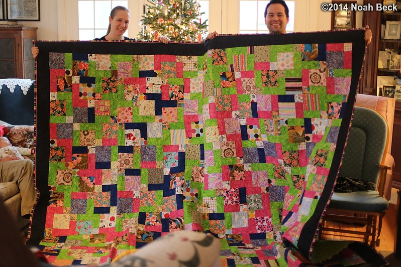 December 27, 2014: Mike and Anna and the Amazing Technicolor Wedding Quilt