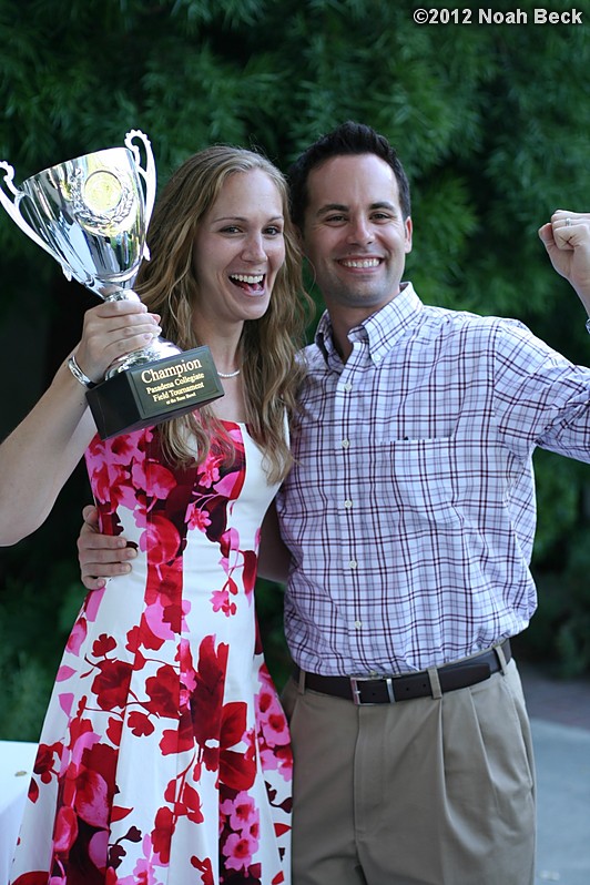 June 15, 2012: Mike and Anna and a borrowed trophy