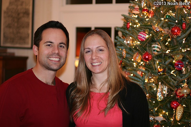 December 26, 2013: Mike and Anna with the Christmas tree