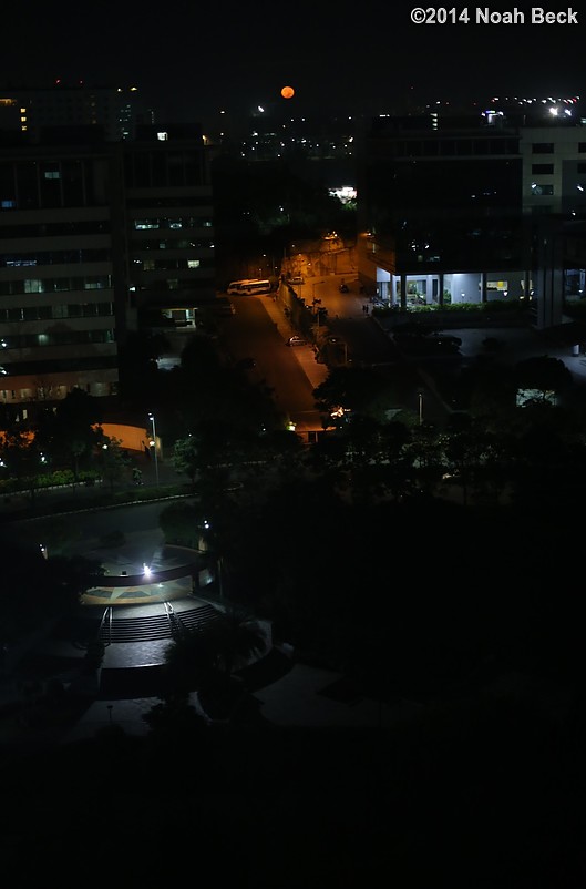December 5, 2014: Moonset from my hotel room