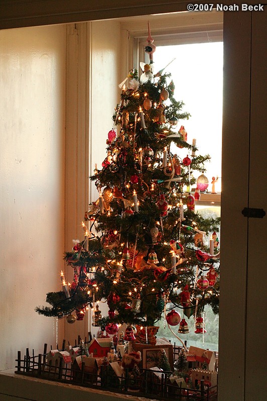 December 26, 2007: My mother&#39;s living room window christmas tree